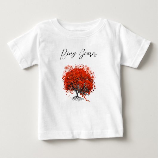 Baby Rode Boom Trouw T-Shirts Romper (Voorkant)