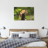 Baby rode eekhoorn canvas afdruk (Insitu (Slaapkamer))