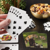 Baby rode eekhoorn pokerkaarten (Insitu)