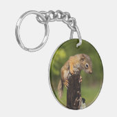 Baby rode eekhoorn sleutelhanger (Voorkant Links)