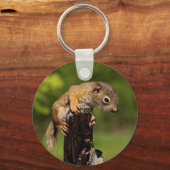 Baby Rode Eekhoorn Sleutelhanger (Voorkant)