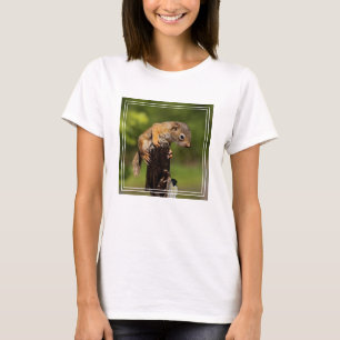 Baby rode eekhoorn t-shirt