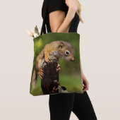 Baby rode eekhoorn tote bag (Dichtbij)