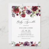 Baby rode en Paarse Waterverf Kaart (Voorkant)