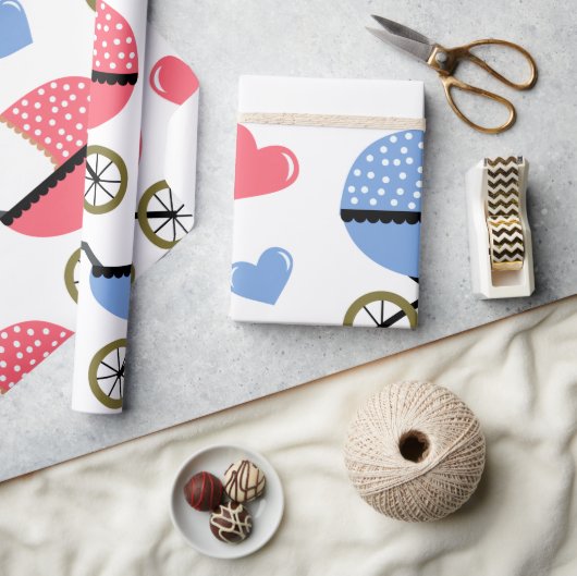 Baby-rol met LOVE Cadeaupapier (Crafts)