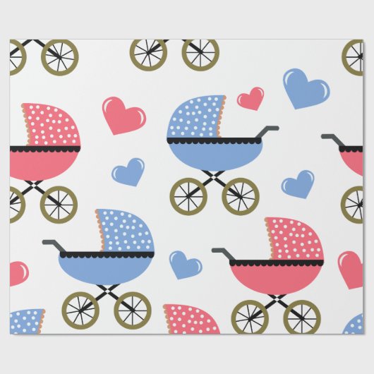 Baby-rol met LOVE Cadeaupapier (Vlak)