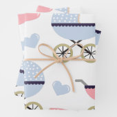 Baby. rollen. inpakpapier vel (In situ)