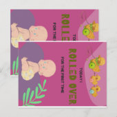 Baby rolt om briefkaart (Voorkant / Achterkant)