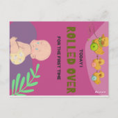 Baby rolt om briefkaart (Achterkant)