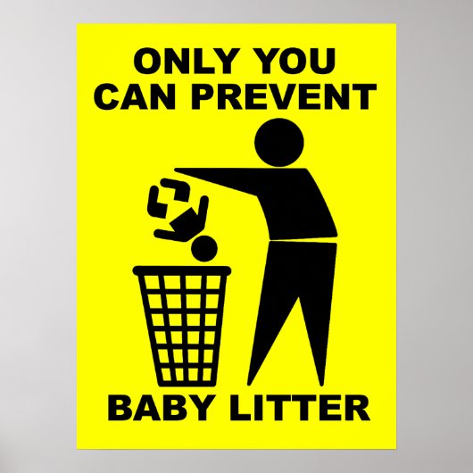 Baby Rommel Grappige Print Poster Bord Humor (Voorkant)