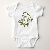 Baby romper met karper (Voorkant)