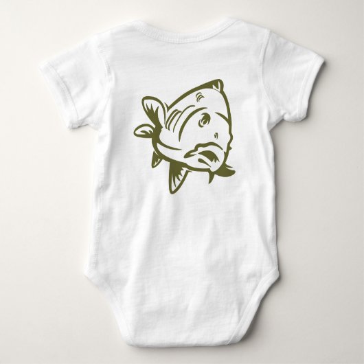 Baby romper met karper (Achterkant)