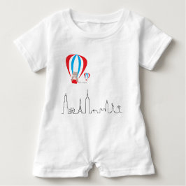 Baby Romper met World skyline