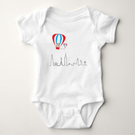Baby Romper met World skyline