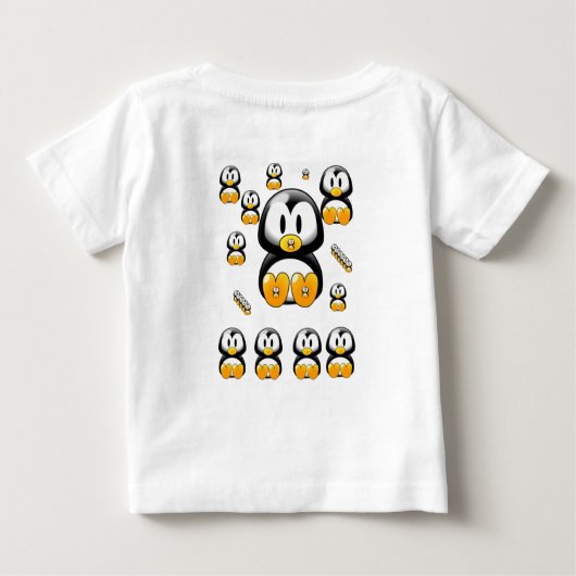 Baby Romper Penguin (Achterkant)