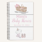 Baby Romper Pet Schoenen Meisje Baby shower Gesche Notitieboek (Voorkant)