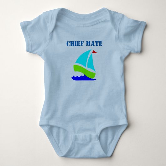 Baby Romper van de Chief Mate van het schip (Voorkant)