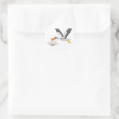 baby ronde sticker (Tas)