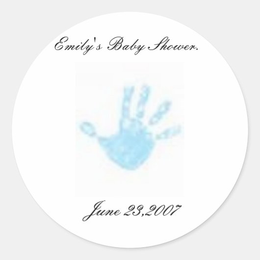 Baby Ronde Sticker (Voorkant)