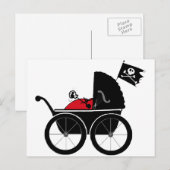 baby, rood briefkaart (Voorkant / Achterkant)