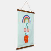 Baby Room Apple Regenboog Kleurrijke Kwekerij Hangend Wandkleed (Gebogen)