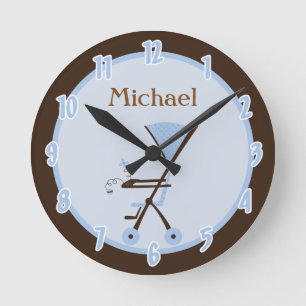 Baby Room Boy Gepersonaliseerde klok