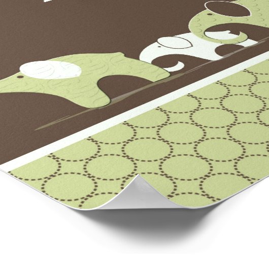 Baby Room Elephant Poster (Hoek)