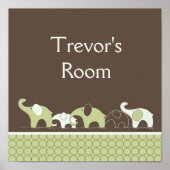 Baby Room Elephant Poster (Voorkant)