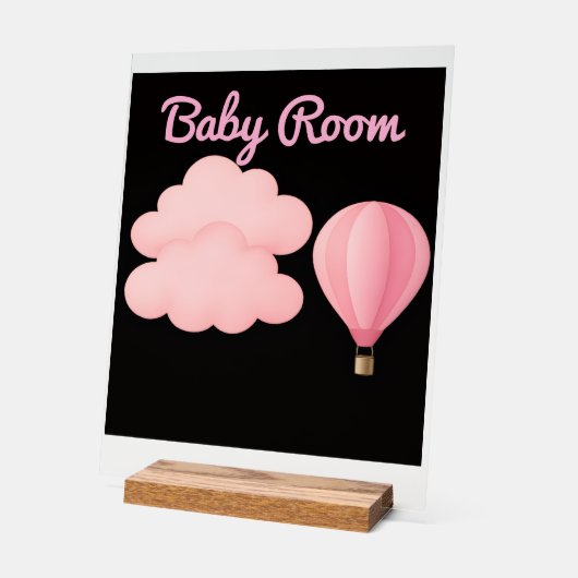Baby Room Sign Acryl Bord (Hoek)
