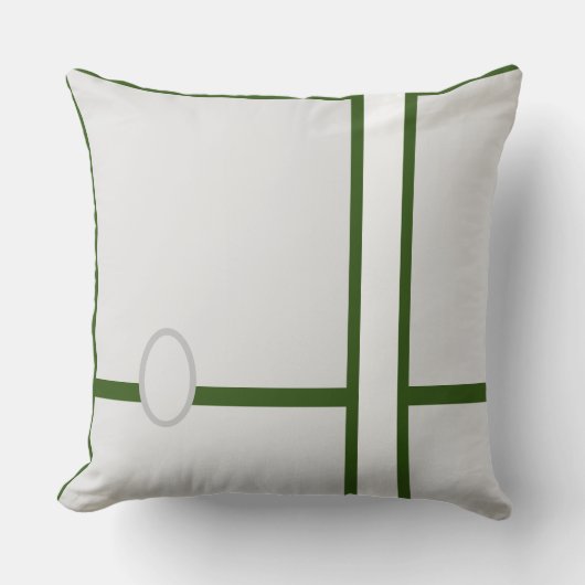 Baby RoomCUTE _lightGRAY,GROEN,GRAY, RMDESIGNFLO55 Kussen (Voorkant)