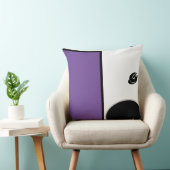 Baby RoomCUTE _paars, WHITE, BLACK, RMDESIGNFLO55 Kussen (Stoel)