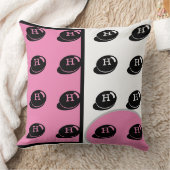 Baby RoomCUTE_PINK_WHITE_BLACK_GRAY RMDESIGNFLO5 Kussen (Deken)
