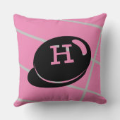 Baby RoomCUTE_PINK_WHITE_BLACK_GRAY RMDESIGNFLO5 Kussen (Achterkant)