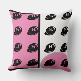 Baby RoomCUTE_PINK_WHITE_BLACK_GRAY RMDESIGNFLO5 Kussen