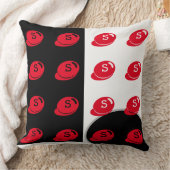Baby RoomCUTE_RED_WHITE_BLACK_GRAY RMDESIGNFLO55 Kussen (Deken)