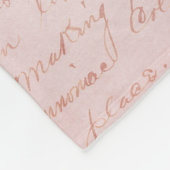 Baby Roos Peony Fleece Blanket Love Pink (Hoek)