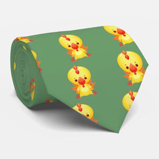 Baby Rooster Stropdas (Opgerold)