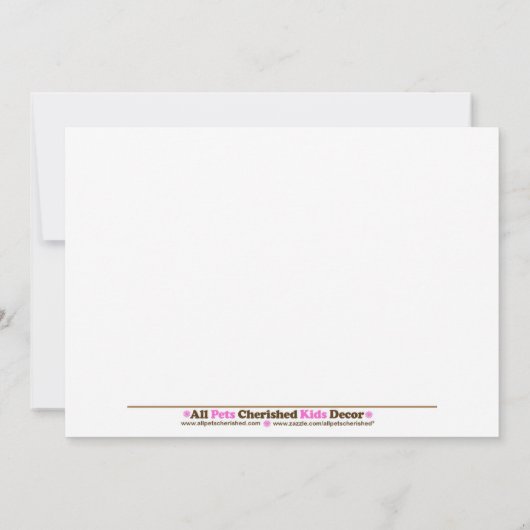 Baby Roze Baby shower Hartelijk dank Bedankkaart (Achterkant)