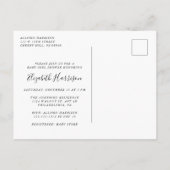 Baby roze babymeisjesdouche uitnodiging briefkaart (Achterkant)