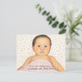 Baby roze banket~ prachtige Briefkaart afdrukken (Staand voorkant)