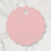 Baby Roze Bedankjes Labels (Achterkant)