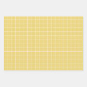  Baby roze blauw en geel met witte cheque Inpakpapier Vel (Voorkant 3)