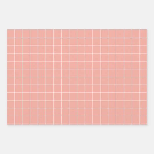  Baby roze blauw en geel met witte cheque Inpakpapier Vel (Voorkant)