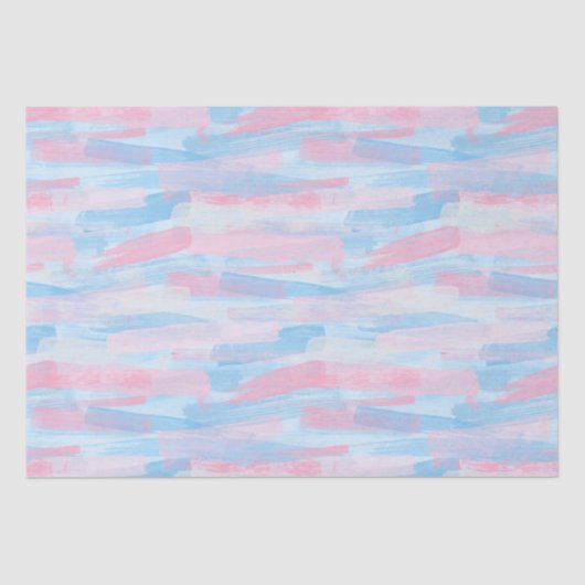 Baby roze & blauw Happy Moederdag Tissuepapier (Voorkant)