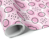 baby roze boho ontwerp cadeaupapier (Rol Hoek)