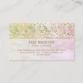 Baby roze bruine Damask Wedding Planner Visitekaartje (Achterkant)