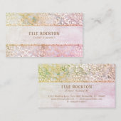 Baby roze bruine Damask Wedding Planner Visitekaartje (Voorkant / Achterkant)