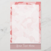 Baby Roze Camo; gepersonaliseerd Briefpapier (Voorkant)