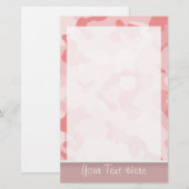 Baby Roze Camo; gepersonaliseerd Briefpapier (Voorkant / Achterkant)