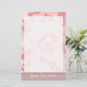 Baby Roze Camo; gepersonaliseerd Briefpapier (Staand voorkant)